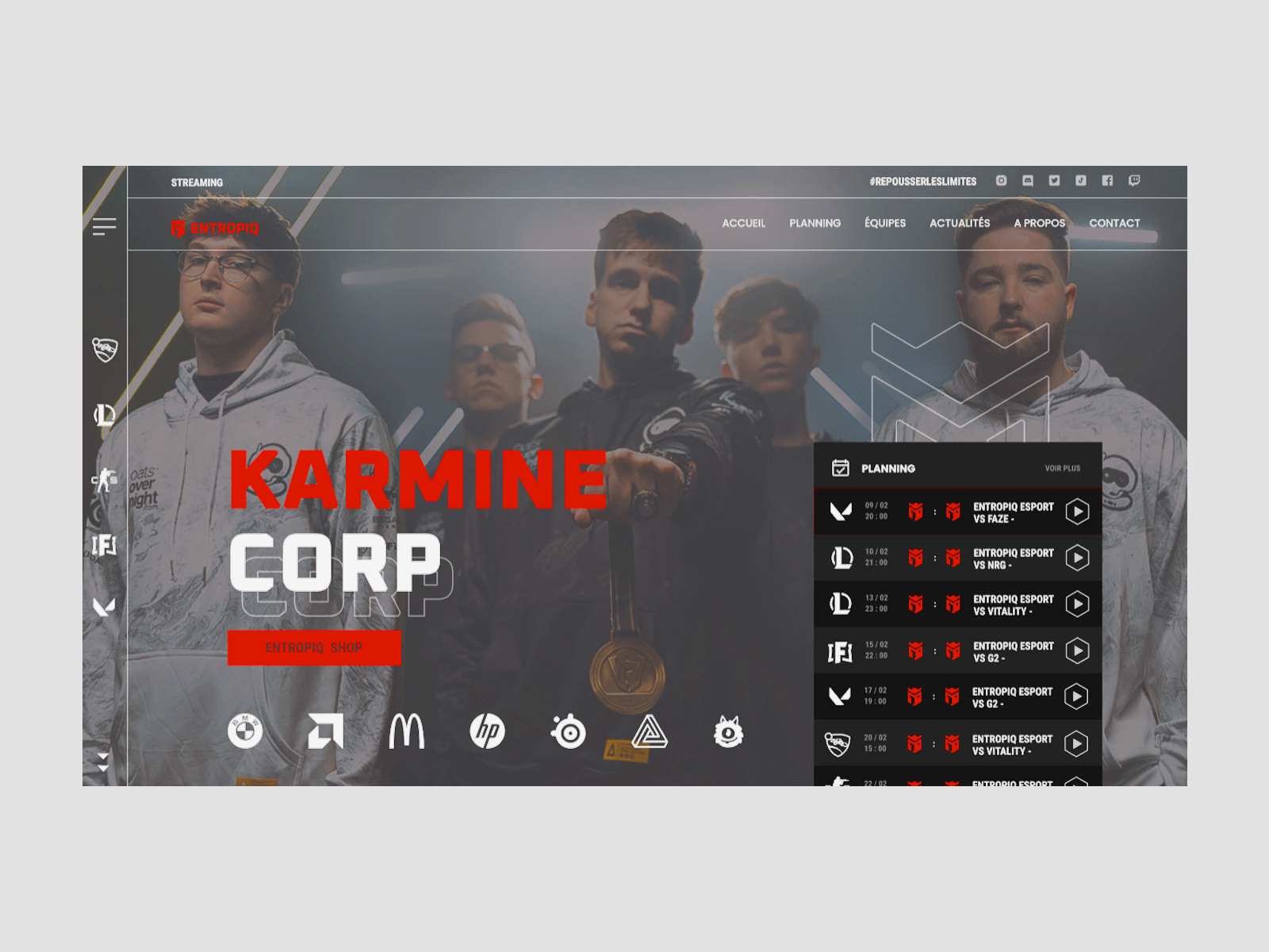 UX / UI project : karminecorp